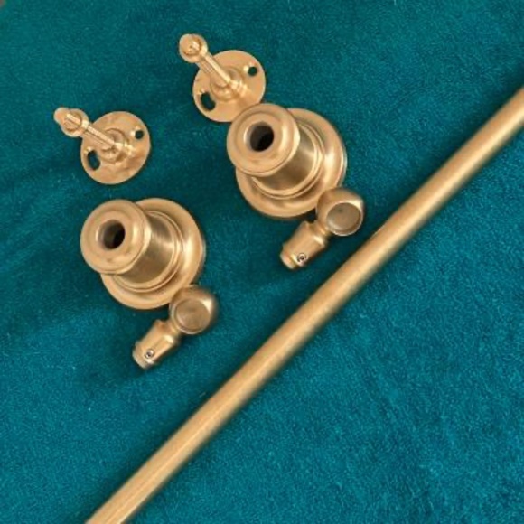 California Faucets 24” Towel Bar Solid Brass With Satin Gold Finish - Picture 5 of 7